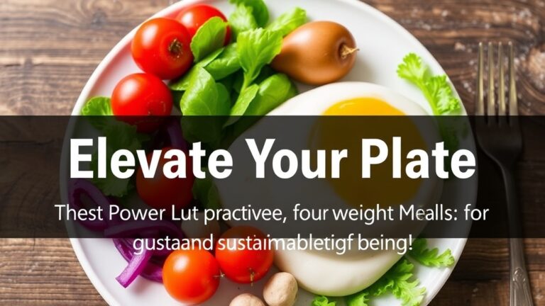 Elevate Your Plate: The Power of Balanced Meals for Weight Loss and Sustainable Well-Being