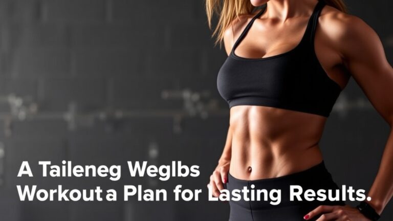 Master Your Fitness Journey: A Tailored Weight Loss Workout Plan for Lasting Results