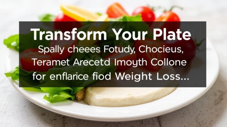 Transform Your Plate: Smart Food Choices for Effective Food Weight Loss