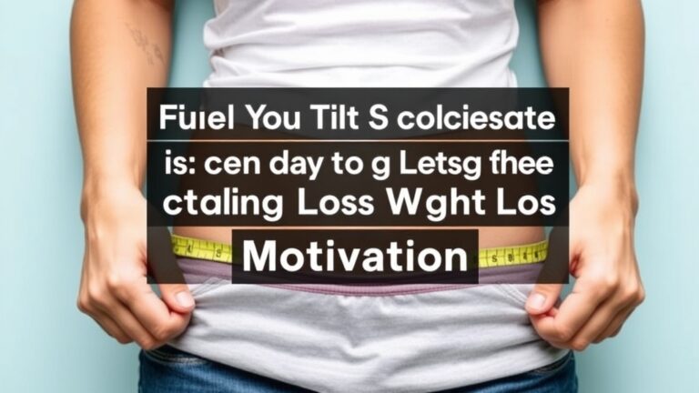 Fuel Your Journey: Discover the Secrets to Lasting Weight Loss Motivation