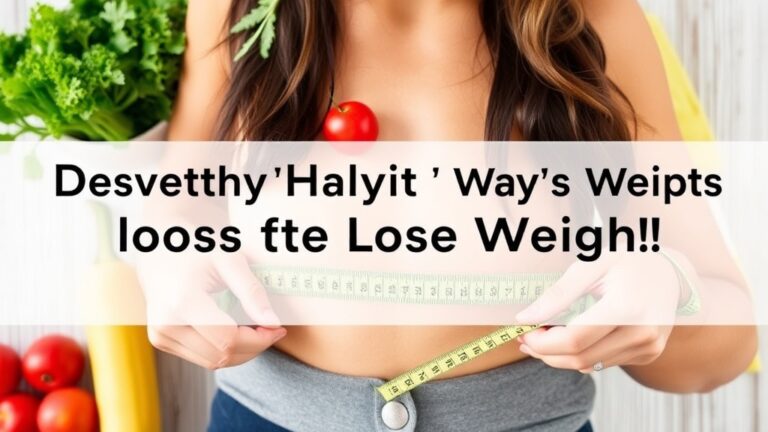 Revitalize Your Life: Discover Healthy Ways to Lose Weight and Feel Amazing