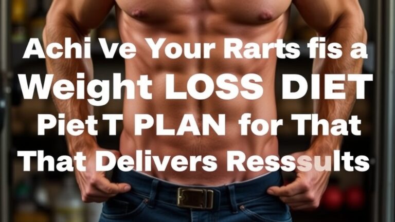 Achieve Your Fitness Goals with a Proven Weight Loss Diet Plan for Men That Delivers Results