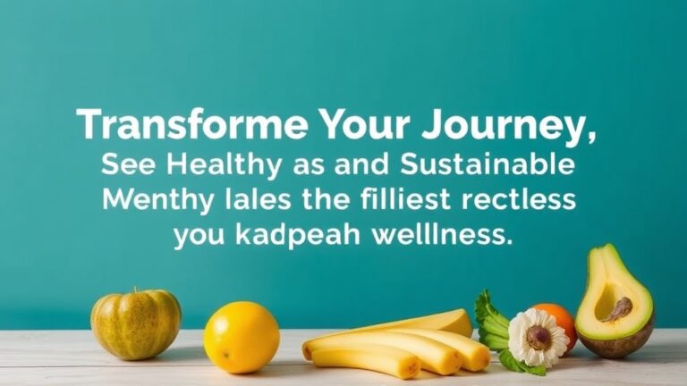 Transform Your Journey: Embrace Healthy and Sustainable Weight Loss for Lifelong Wellness