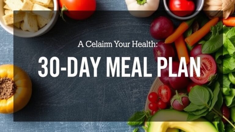 Reclaim Your Health: A 30 Day Meal Plan for Weight Loss That Works!