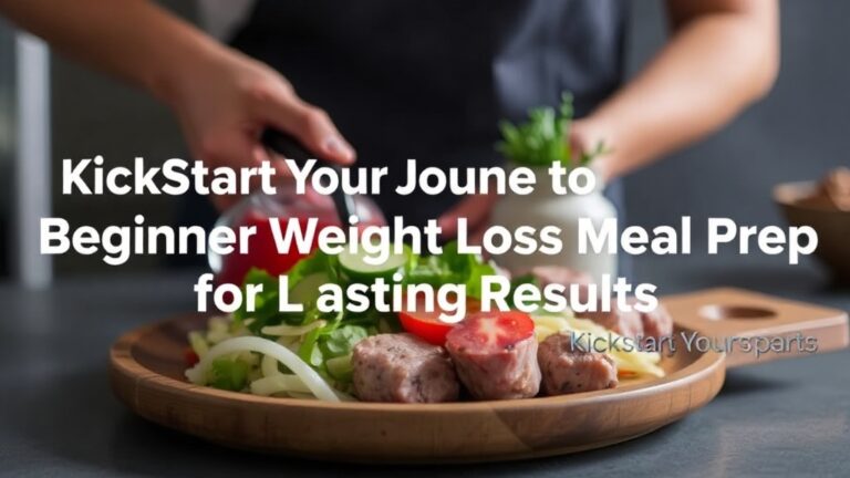 Kickstart Your Journey: A Simple Guide to Beginner Weight Loss Meal Prep for Lasting Results